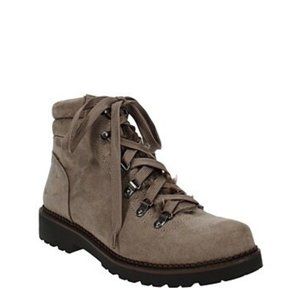 ESPRIT Cassia Lace Up Boot in Light Taupe Size 6.5
